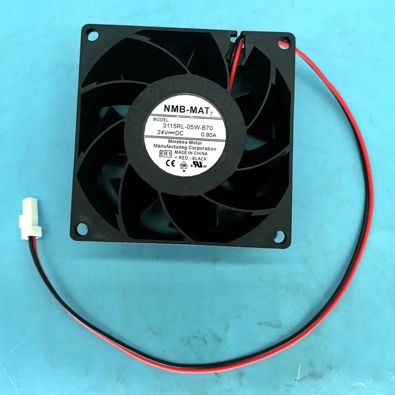 

НОВЫЙ Вентилятор охлаждения S+ NMB 3115RL-05W-B70 24В 0.8А, 2-проводной # QW