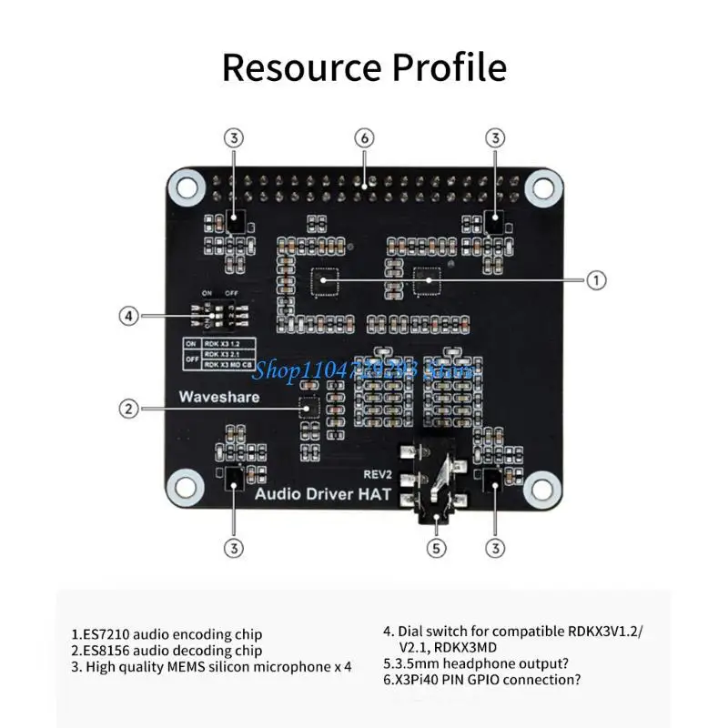 

Y2GD Power Driver Board with 3.5mm Headphone for RDK 40PIN 4 Channels
