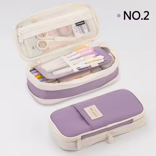 Creative pencil case Large Capacity Double Layers CPC Certification Safe Material School case Pouch Stationery for Girls - Image 13