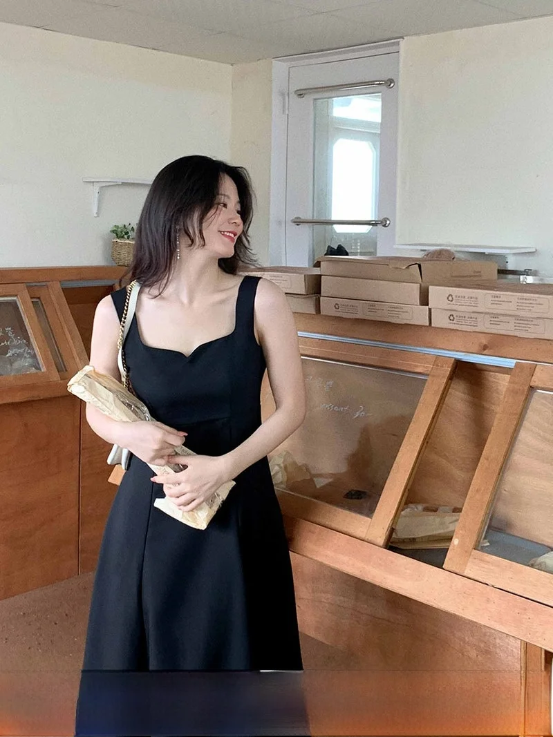 

Длинное платье трапециевидной формы Hepburn Sle Midi Dr размера плюс, женская летняя весенне-осенняя повседневная одежда, утягивающая внутренняя одежда