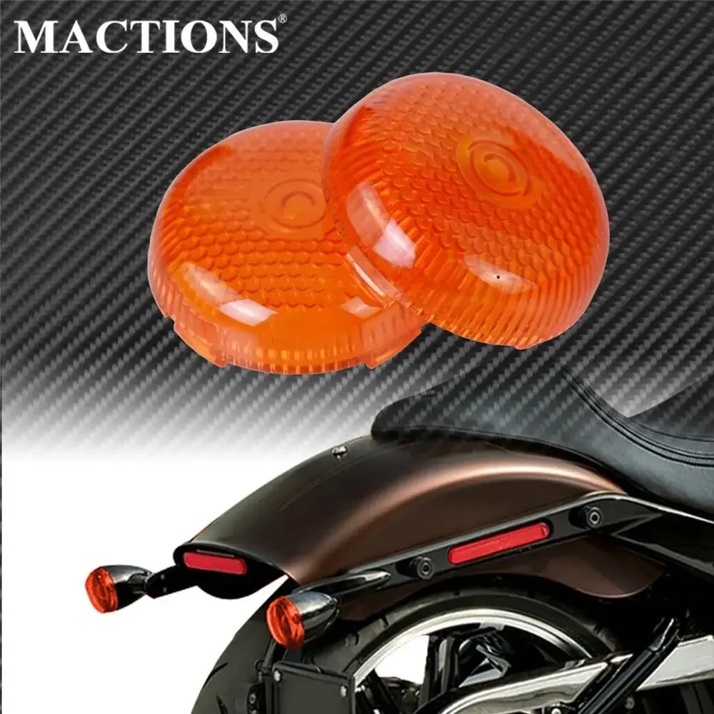 2PCS Motorcycle Turn Signal Light Lamp Lens Cover New For Harley Touring Dyna Softail Sportster XL 1200 883 Road Glide FLHR FLHX