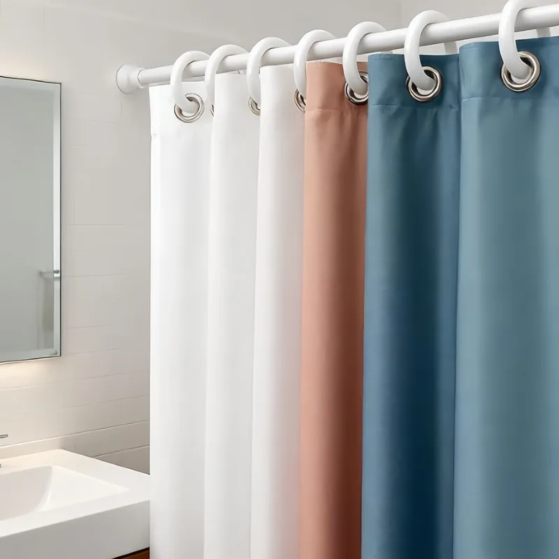 41 pcs Transparent Bath Rings with Easy Snap-On Closure, ideal for Home Bath Area and Hotel Bath Tub Rod