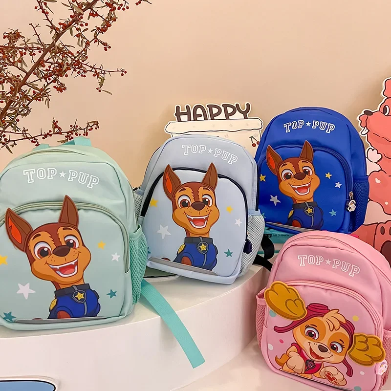 Cartoon kindergarten schoolbag boy cute puppy baby snack backpack children light spine protection girl backpack