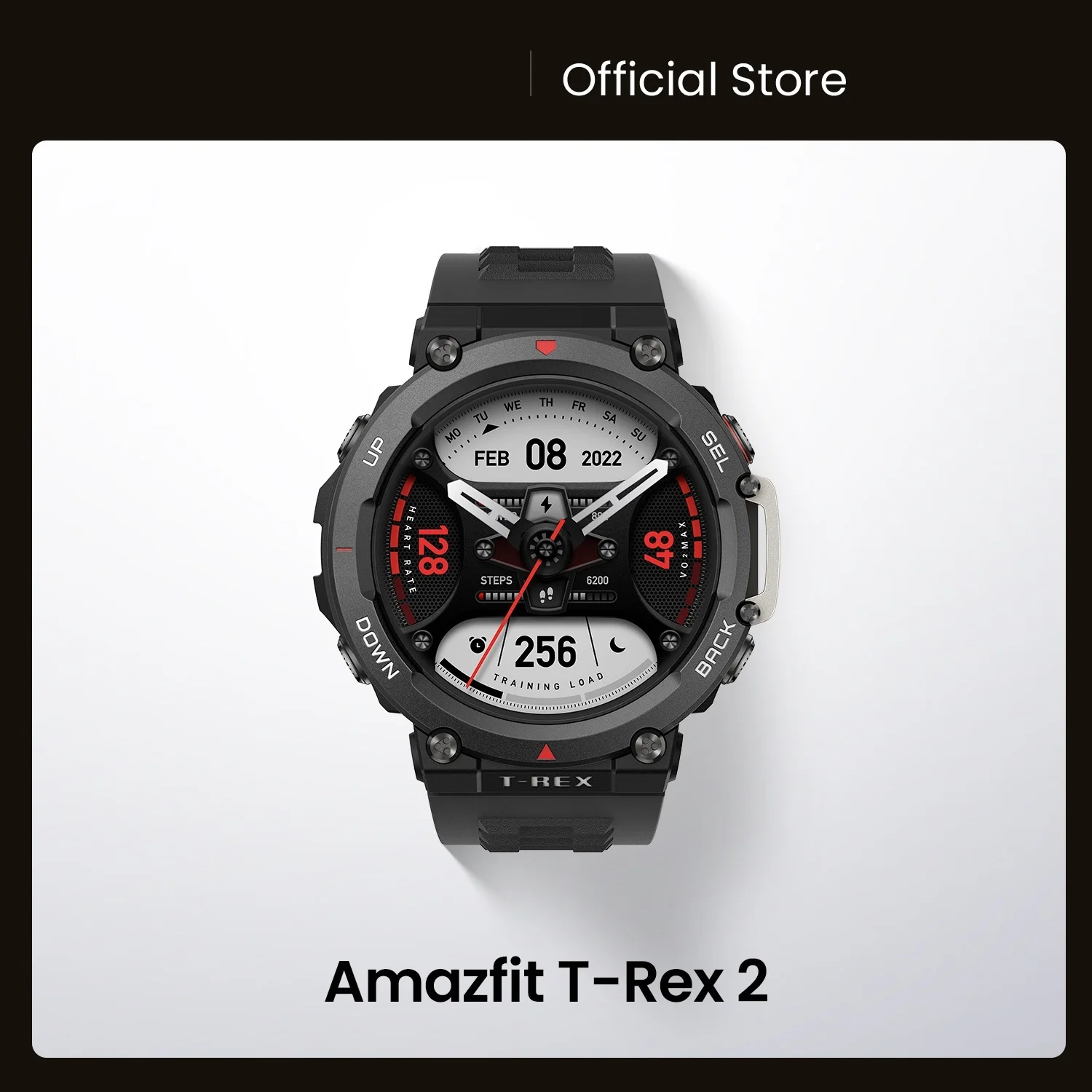 Top! T Rex 2 Smartwatch T-Rex 2 Dual Band Route Import 150+Built-in Sports Modes Smart Watch