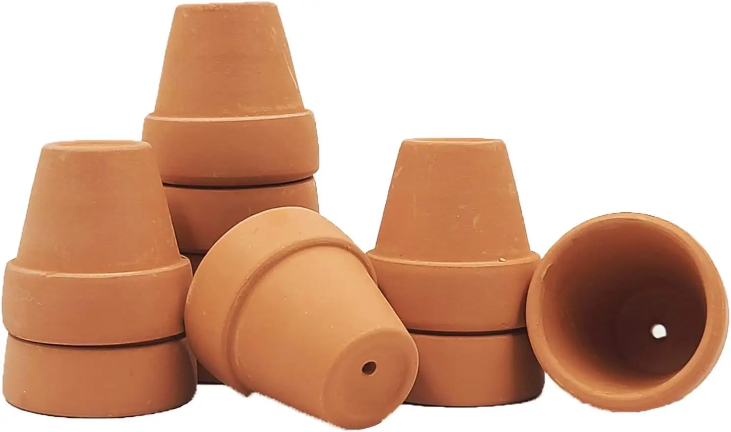 

Yishang Mini Terracotta Pots with Drainage Holes - 1.5 inches Tiny Clay Nursery Pots for Indoor/Outdoor Mini Plant, DIY Crafts,