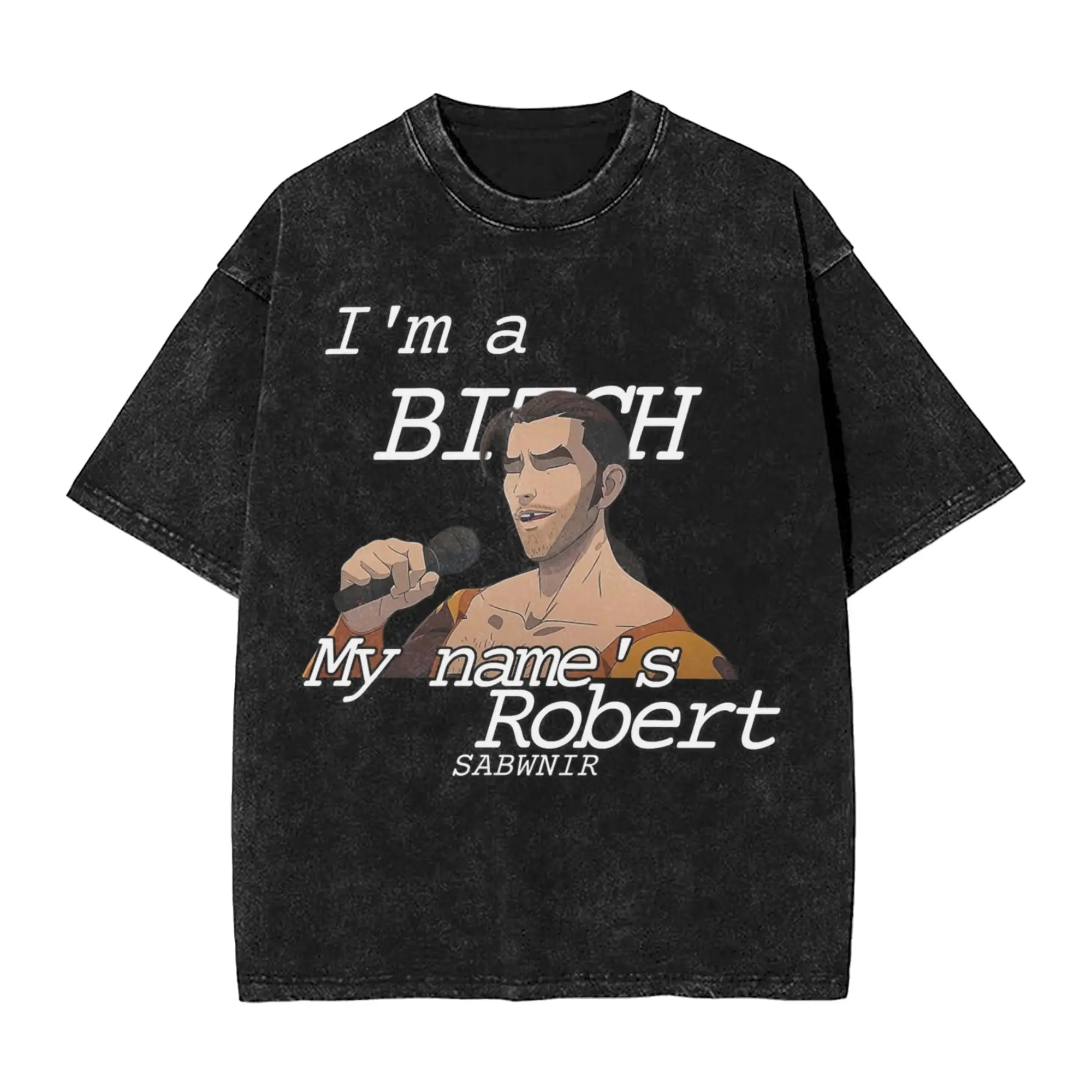 

Flambae Singing Dispatch Game Washed футболка уличная одежда в стиле хип-хоп новинка футболка мужская женская хлопковая уличная летняя футболка