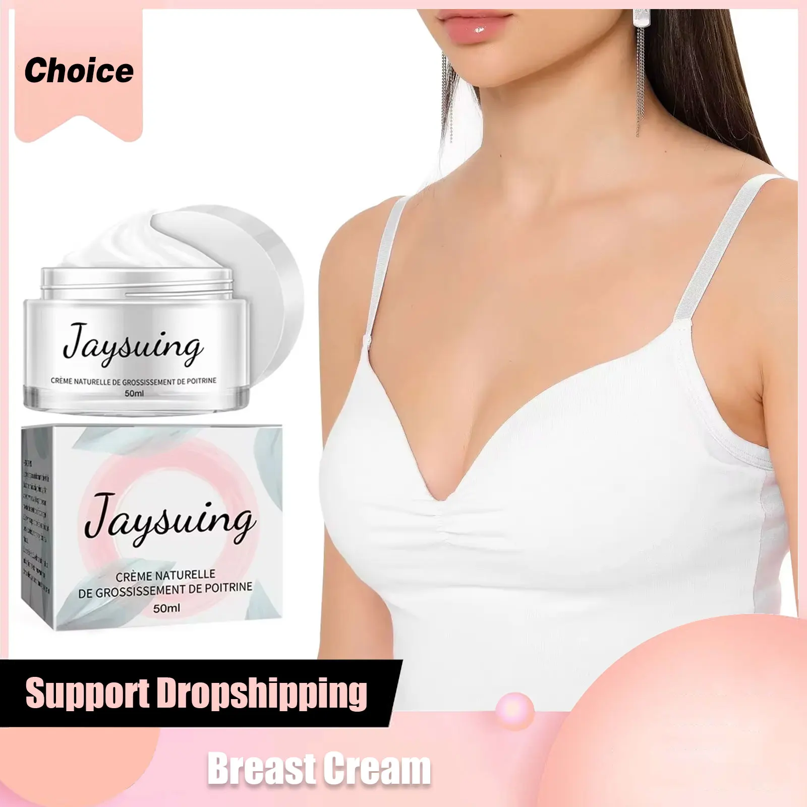 Breast Growing Enlargement Cream Chest Lift Firm Enhancer Plump Improve Sagging Massage Moisturize Elasticity Female Chest Care