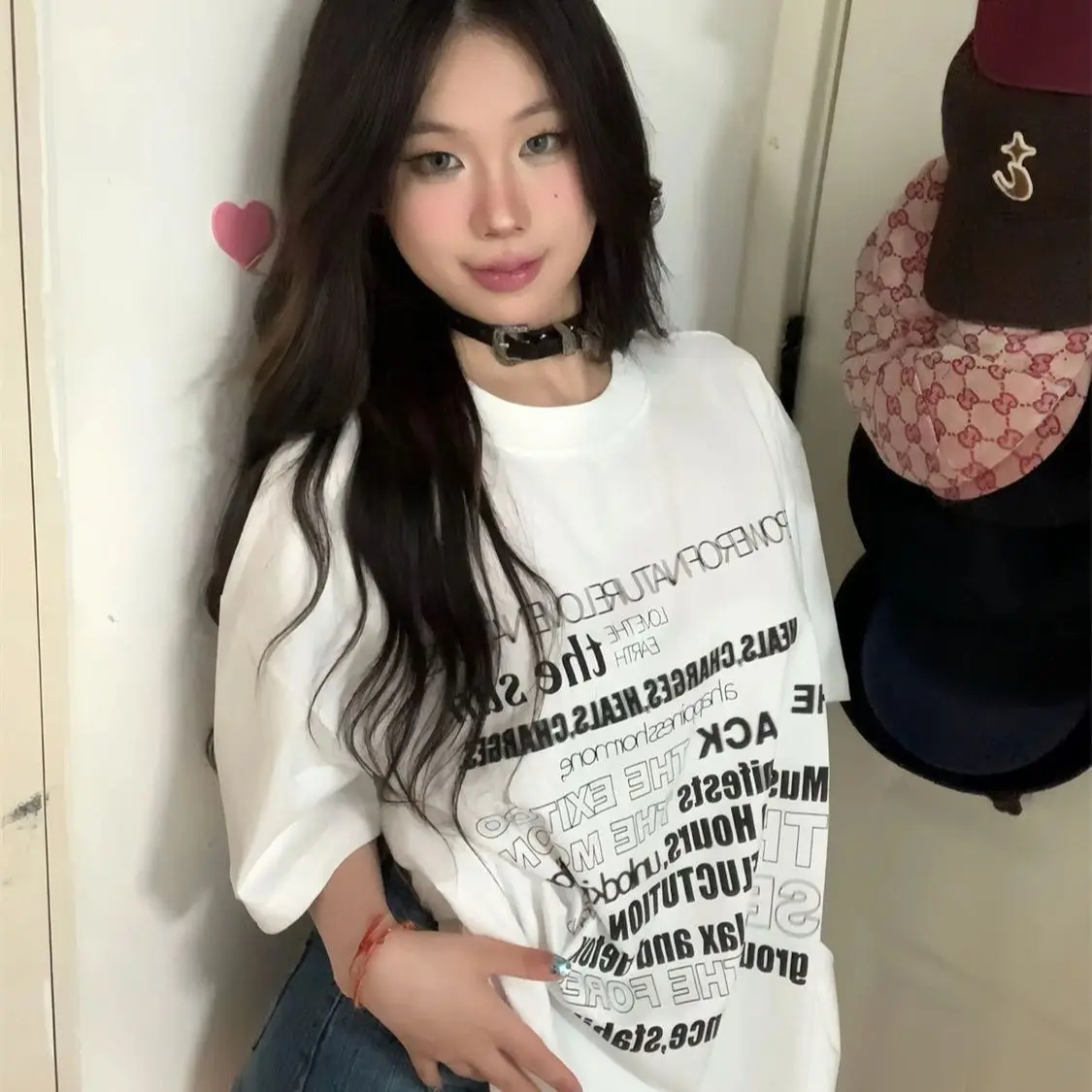 

Short Sleeve T-Shirts Womens Sweet Loose Fit Cotton Comfortable Floral Print Girlish Summer Daily Youthful Casual Cute Aesthetic