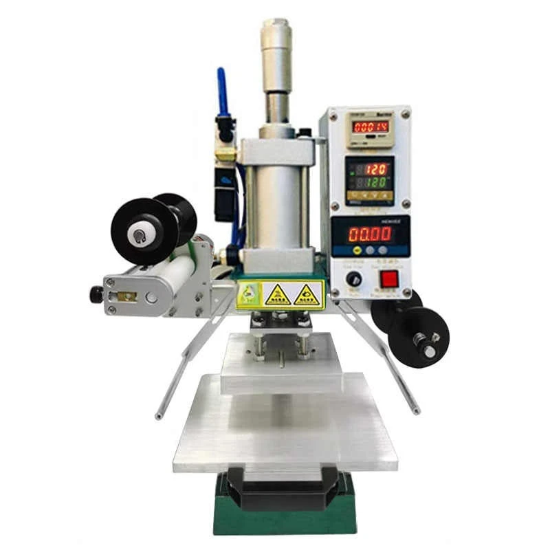 

Manual Digital Heat Press Machine PVC Card Book Leather Paper Wood Custom Logo Foil Embossing Hot Foil Stamping Machine WH-T03