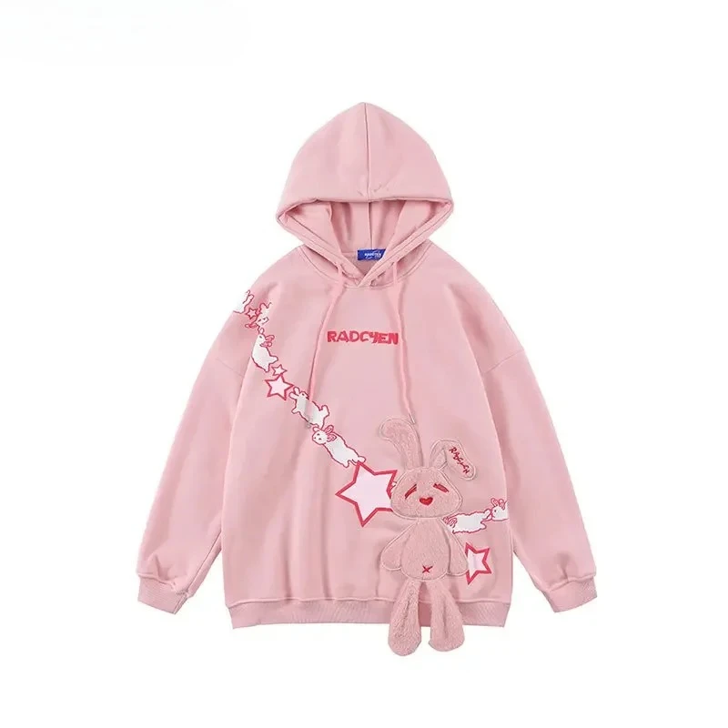 

Японский дизайн Sense Niche, милый флисовый свитшот с капюшоном, женский бренд Tide, свободный джемпер в студенческом стиле, куртка с героями мультфильмов для пары