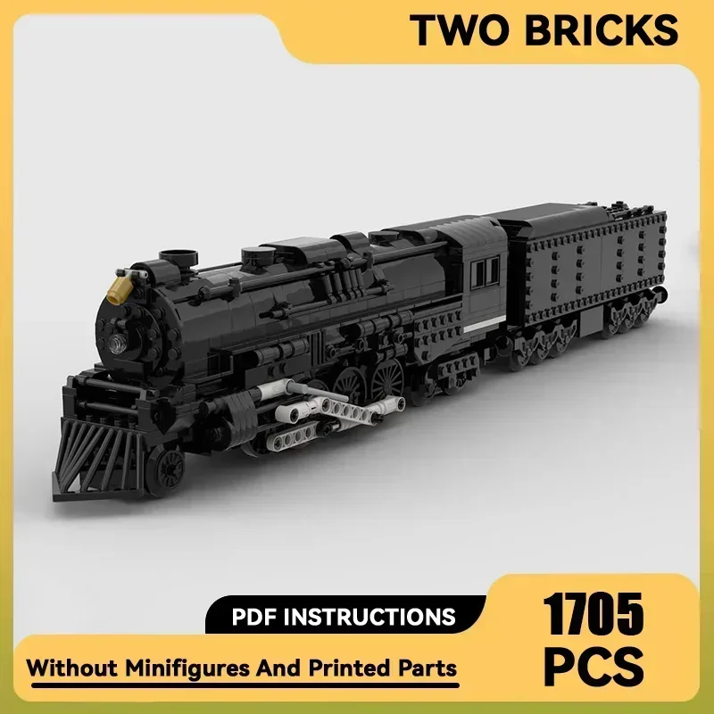 Train Model Moc Building Bricks Pere Marquette 1223 Locomotive Technology Modular Blocks Gifts Christmas Toys DIY Sets Assembly