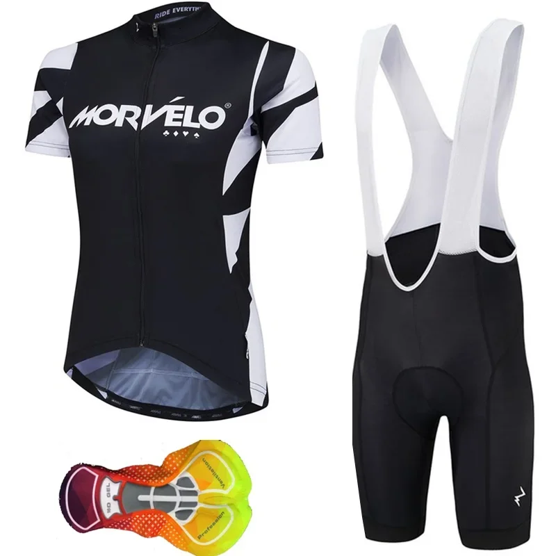 2020 New Morvelo woman cycling shirts bicycle clothing short sleeve set sportswear bicycle clothes abbigliamento ciclismo estivo