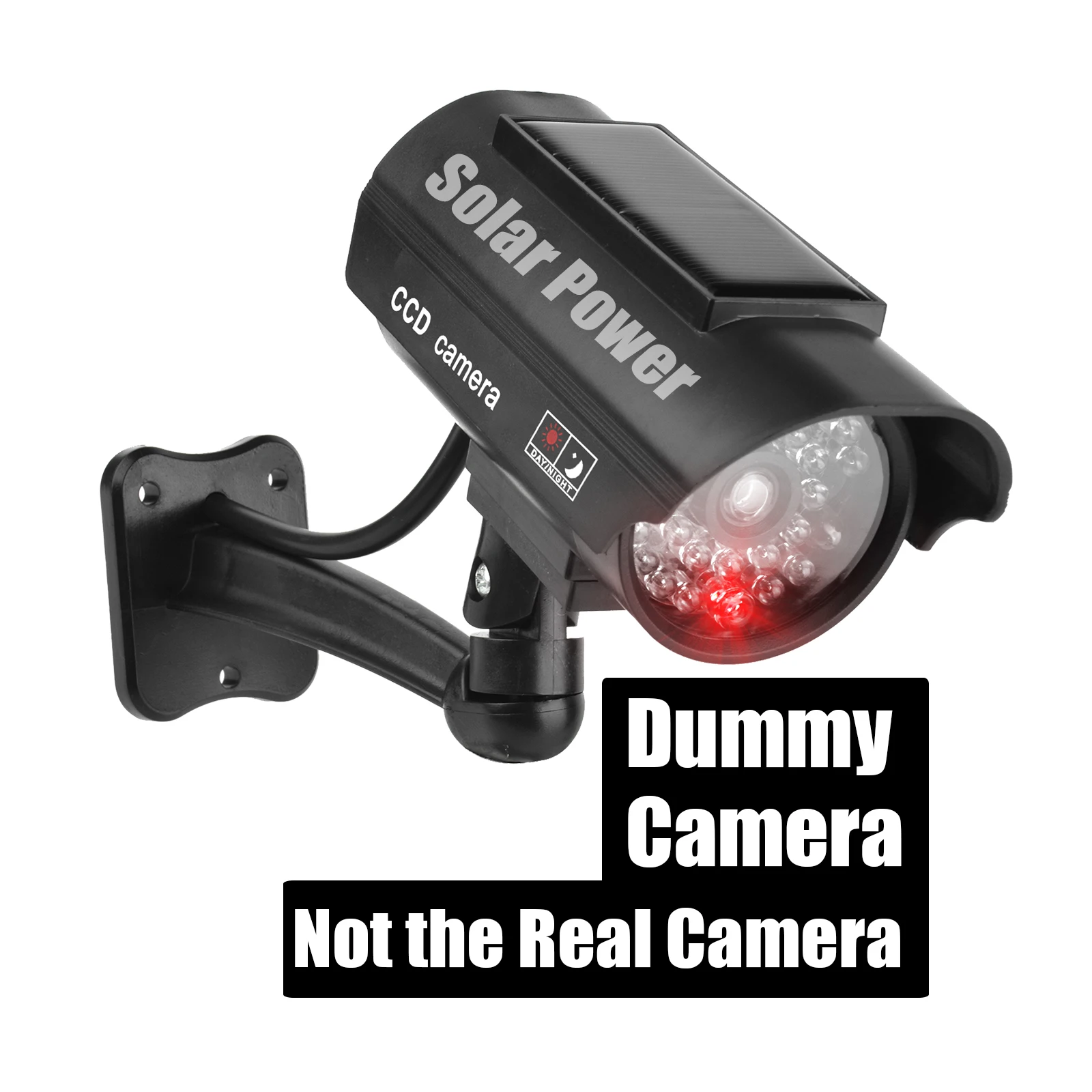 camera-falsa-solart-2026-a-prova-d'Agua-com-luz-led-vermelha-piscante-para-vigilancia-cctv-interna-e-externa