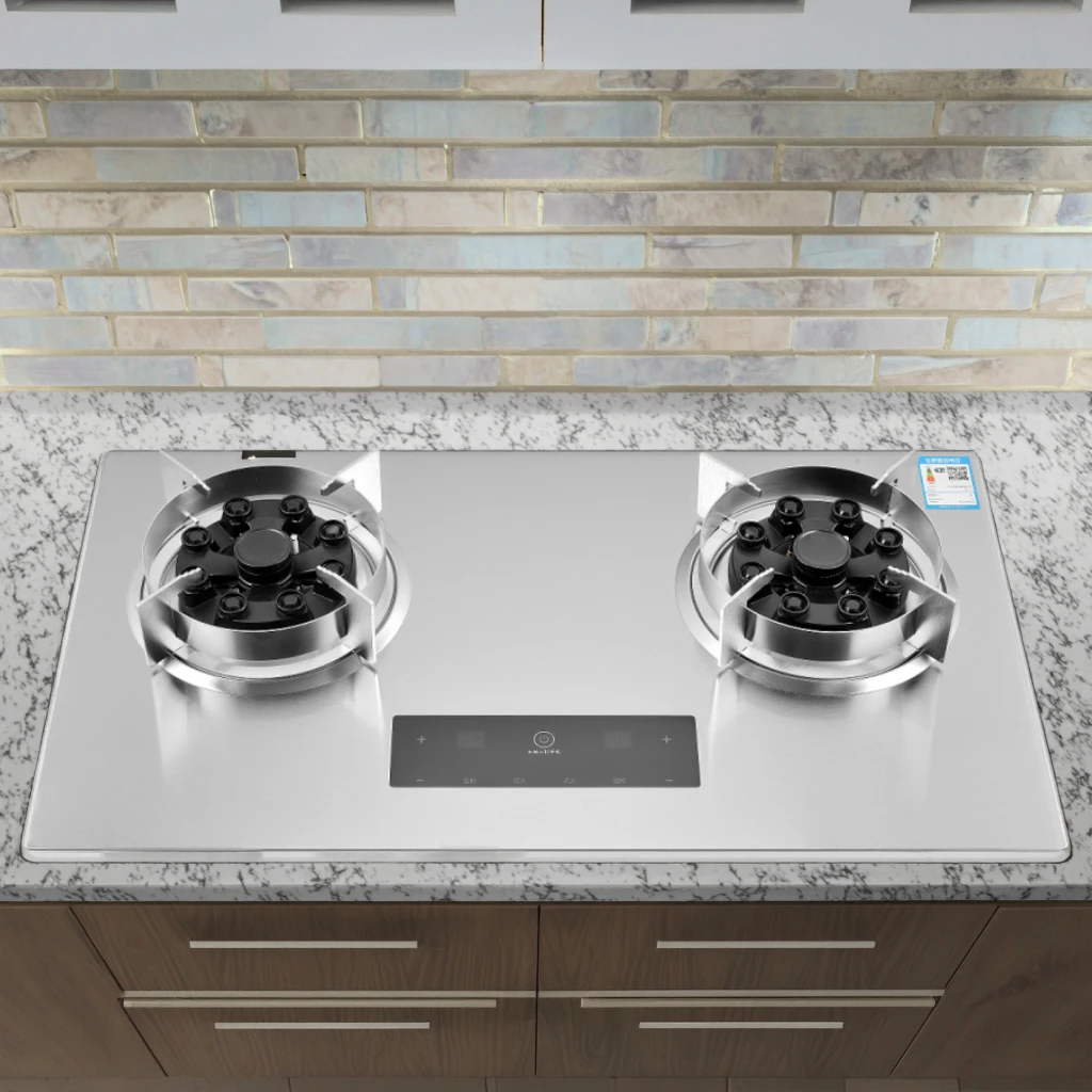 

Встраиваемая настольная газовая плита ALK Kitchen Appliance из нержавеющей стали для дома, умная, китайского производства