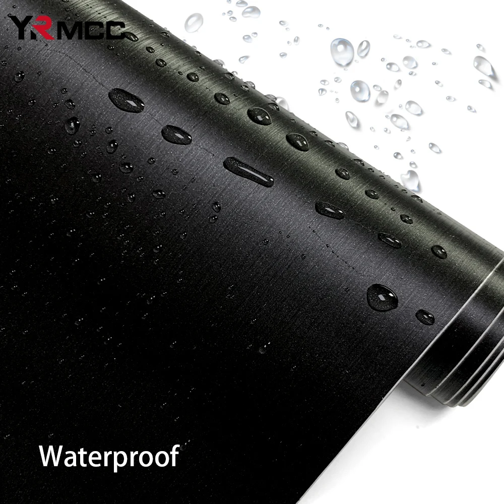 Black Car Sticker Brushed Vinyl Auto Tuning Film Waterproof Motorcycle Anti-scratch Sticker Auto Body Covers for Car Accessories