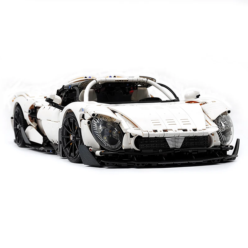 1:8 GULY 10621 نموذج السيارة الخارقة بنة الطوب الفني مركبة عالية التقنية مجموعة لغز الجمعية طفل لتقوم بها بنفسك لعبة هدية الكريسماس طفل