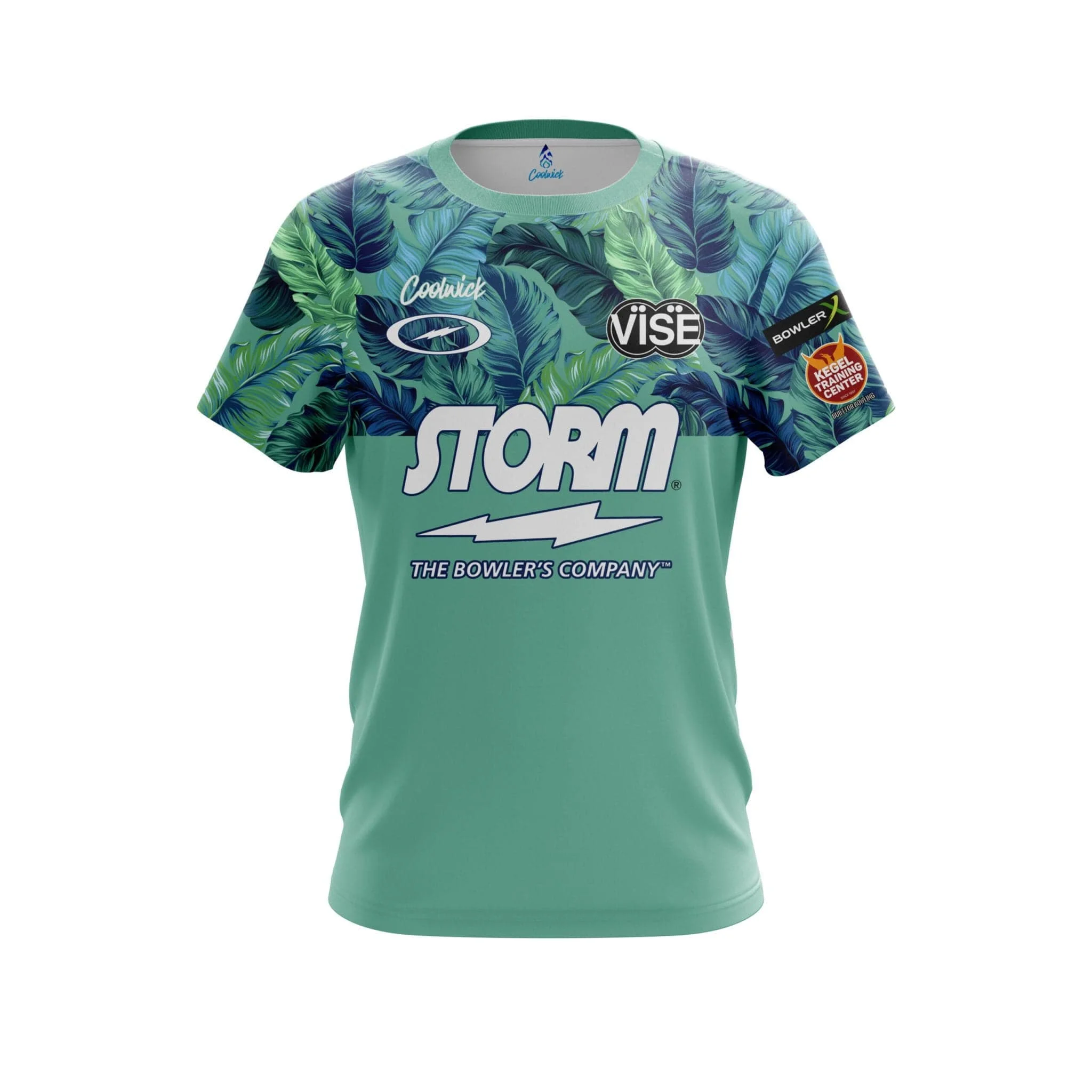 New Coolwick Storm Bowling Jersey Black Lightning Logo Short Sleeve T-Shirt Performance Pro Player Casual Sport Family Kids Tees