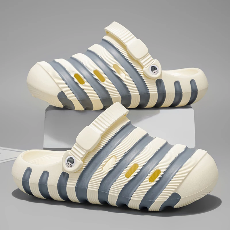 

Men Slippers Indoor Bath Casual Leisure Non-slip Flip Flops Outdoor Beach Home Sandals EVA Slides Luxury Light Unisex Platform