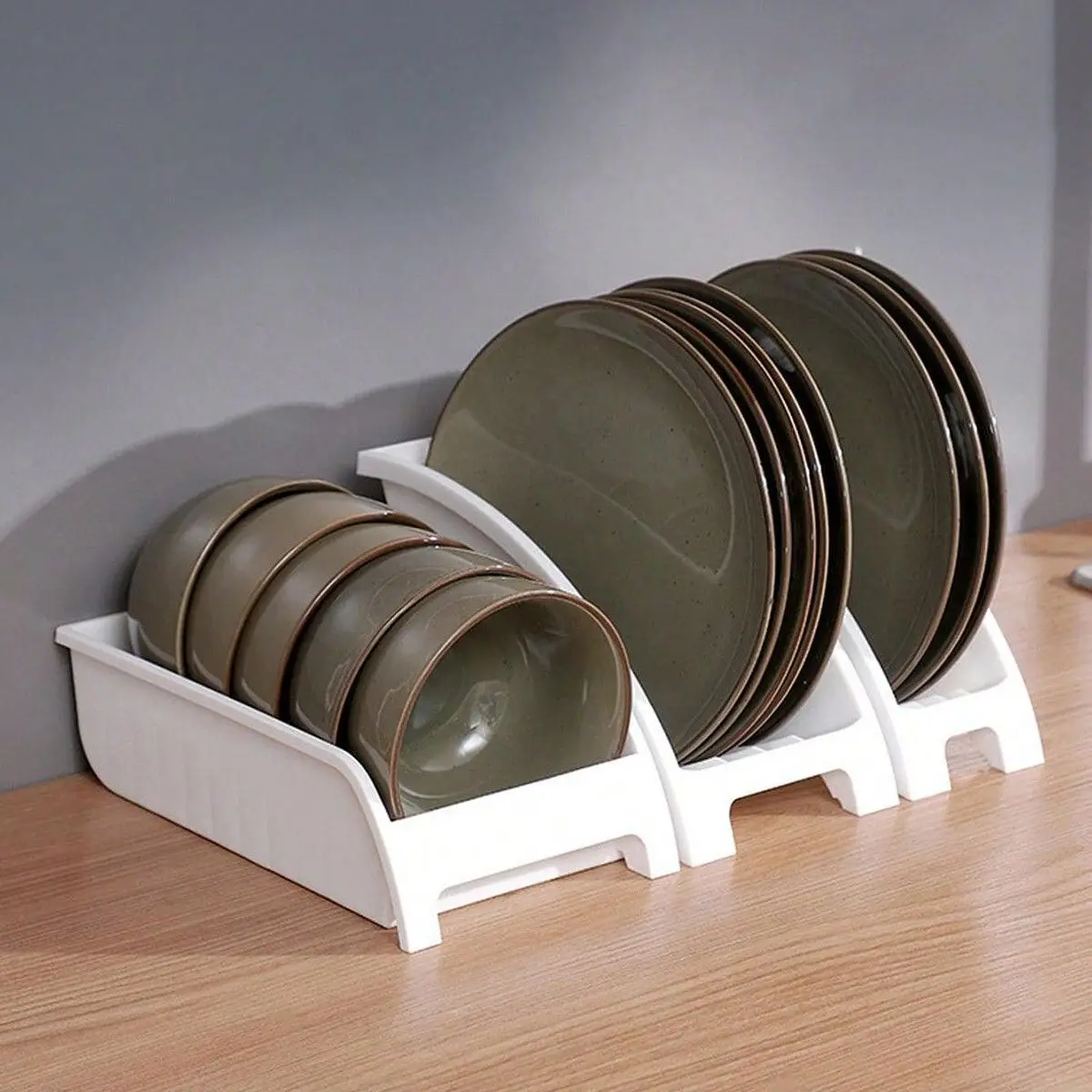 1pc-Water Leakage Folding Drain Bowl Tray Rack Plastic Tableware Bowl Chopsticks Organizer Box Kitchen Utensils Dish Storage Rac