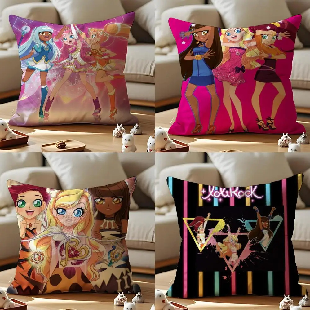

Чехол для подушки Pop LoliRock, противопыльная наволочка, невидимая молния, шелковистый короткий плюшевый чехол для диванной подушки