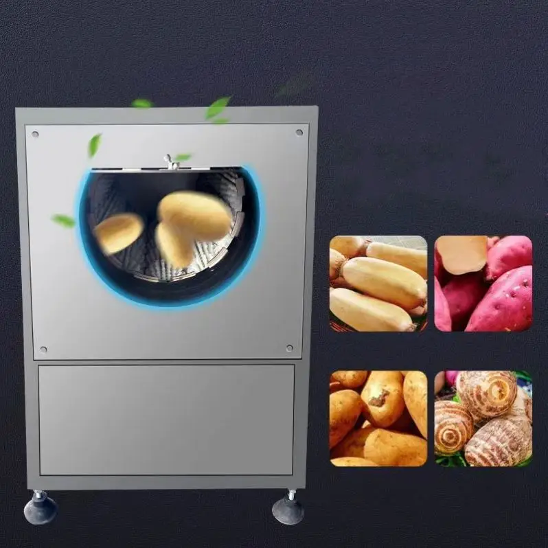 เครื่องปอกเปลือกผักผลไม้ 750 วัตต์ สำหรับร้านอาหาร โรงอาหาร ปอกมันฝรั่ง ล้างผัก เช่น บัวหลวง แครอท พริก ผลไม้ เช่น ลูกแพร์