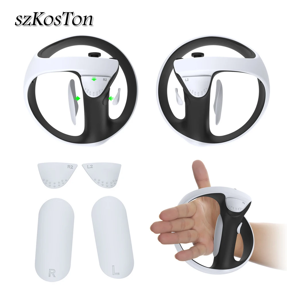 Handvat Anti-Slip Siliconen Pad Voor PS5 PSVR2 Controller Beschermhoes Grip Key Sticker Beschermhoes Voor Ps Vr 2 Accessoires