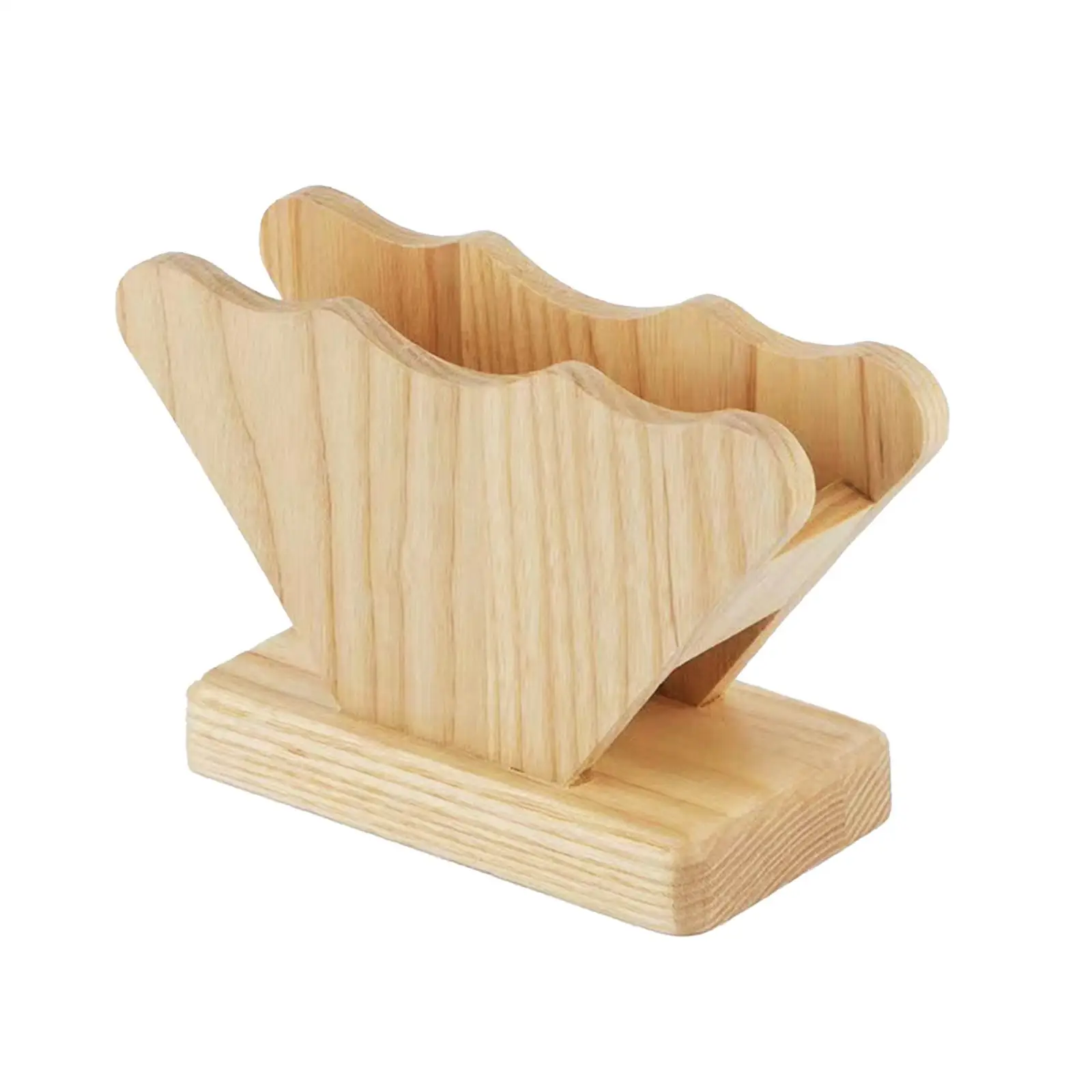 Coffee Filter Paper Holder Wooden Home Decor Reusable Office Dispenser Rack
