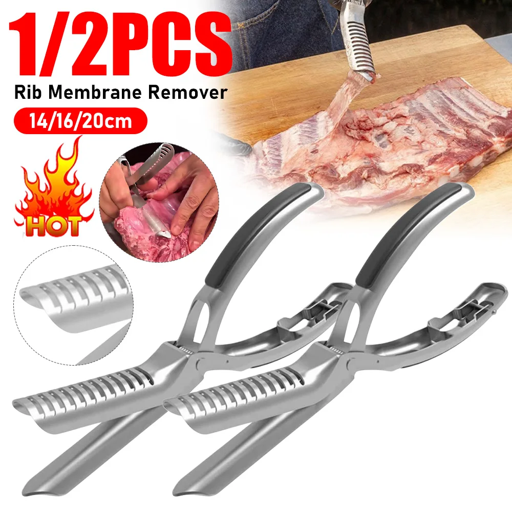 

Rib Prep Pro Rib Membrane Remover Tool Guide Trimming Peeling Ribs Rib Membrane Remover Grilling Tools BBQ Rib Preparation Tool
