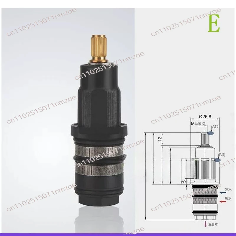 

Valve Tap Shower Mixing Valve Repair Kit Brass Thermostatic Valve Spool Hot Cold Water Universal Faucet Cartridge Shower Mixer