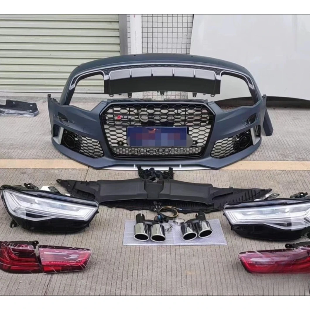 Older models A6L to upgrade the new model RS6 surround kit including surrounds Headlights Tail lights car bumpers for audis A6l