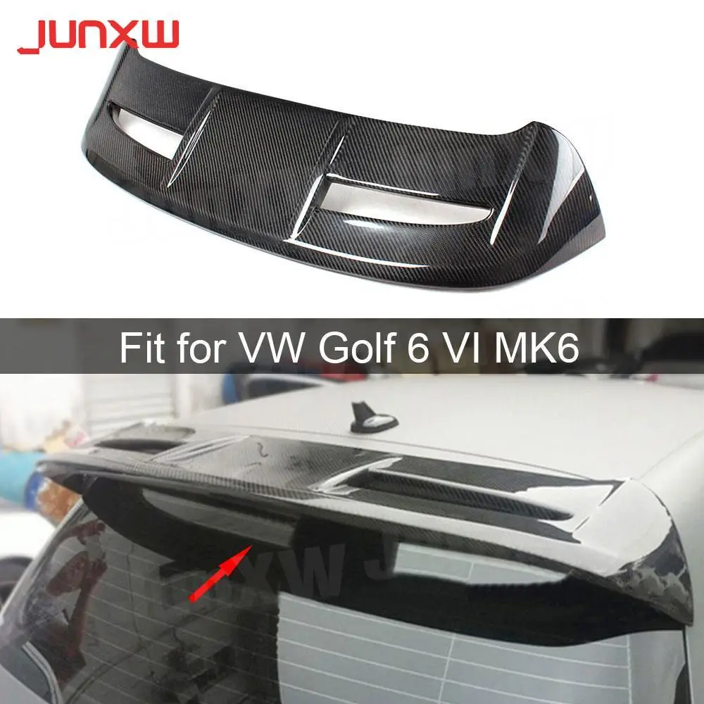 

Carbon Fiber Rear Trunk Spoiler Lip Wings for Volkswagen VW Golf 6 VI MK6 Standard 2010-2013 Bumper Rear Roof Wing FRP