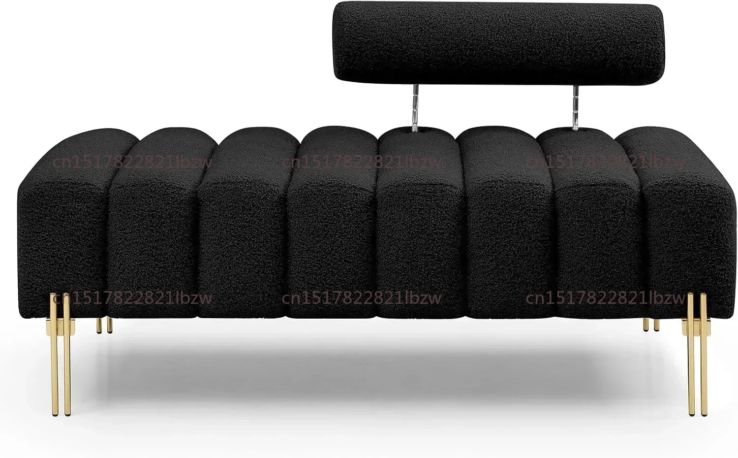 47,24 Zoll Modernes Zweisitzer-Sofa, Gepolsterte Akzent-Rückenlehne, Kleines Teddy-Fleece-Sofa
