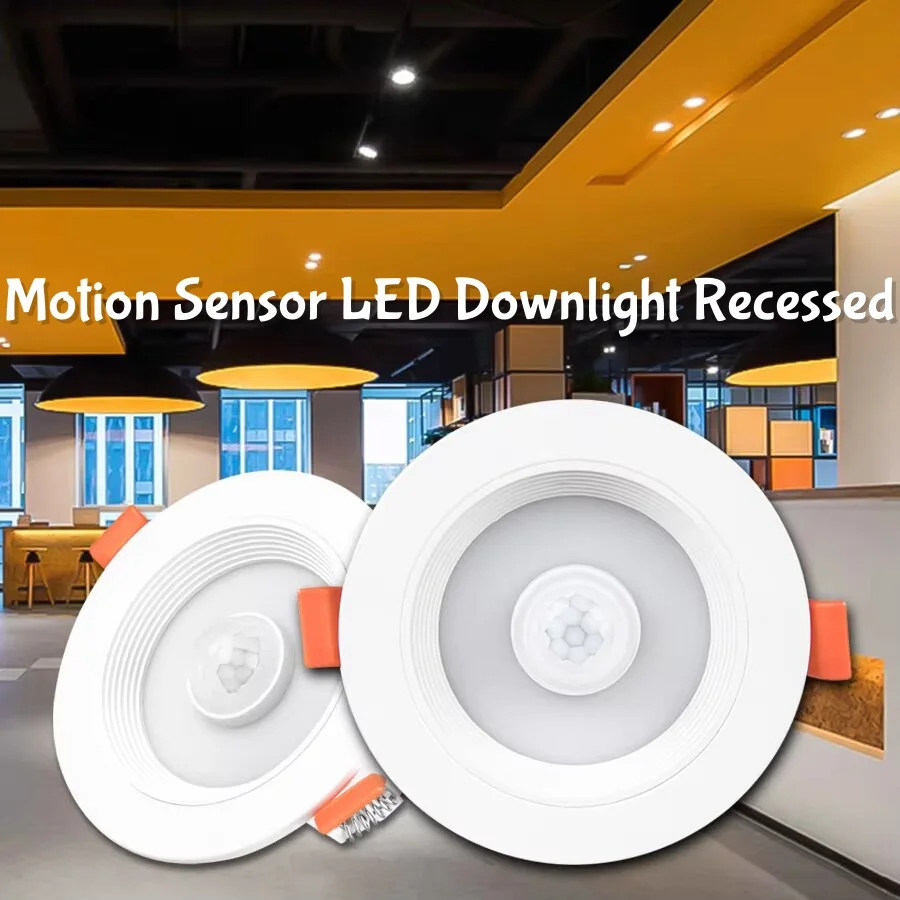 Recessed LED Downlight 5W 10W 15W 20W 110V 220V Motion Sensor Energy Saving Lamp 85-265V For Hallway Bedroom spot light ceiling
