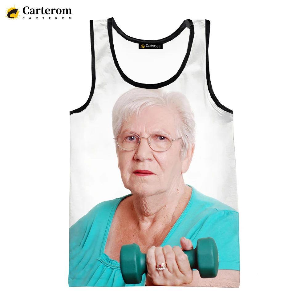 Funny Men Lady Licking A Red Popsicle Tank Tops Sleeveless T Shirts Digital Printing Harajuku 3D Printed Oversized Tees Tops 6XL