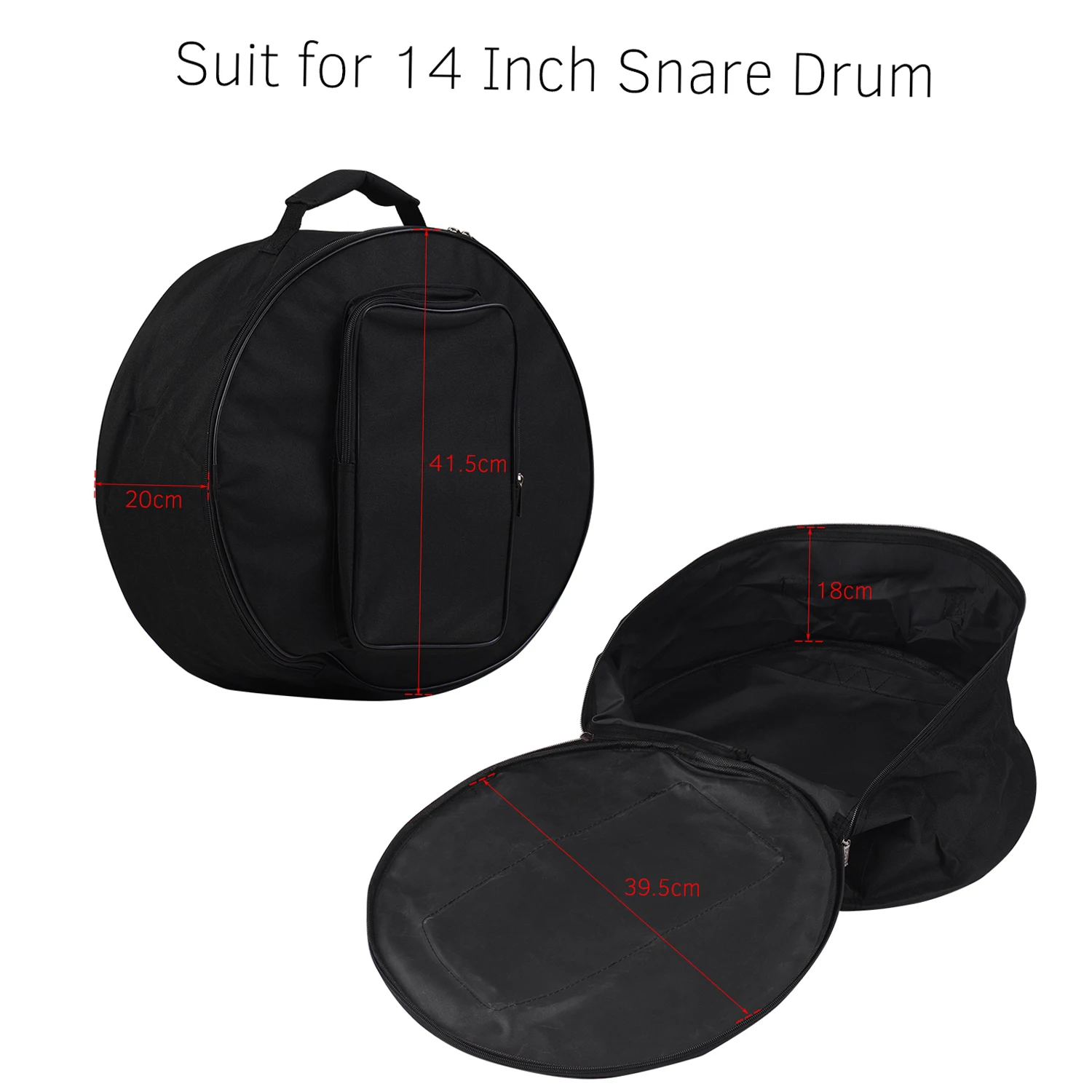 Bolsa compacta para ruleta, mochila con correa para el hombro, bolsillos exteriores, accesorio para instrumentos musicales, bolsa para ruleta roja y negra