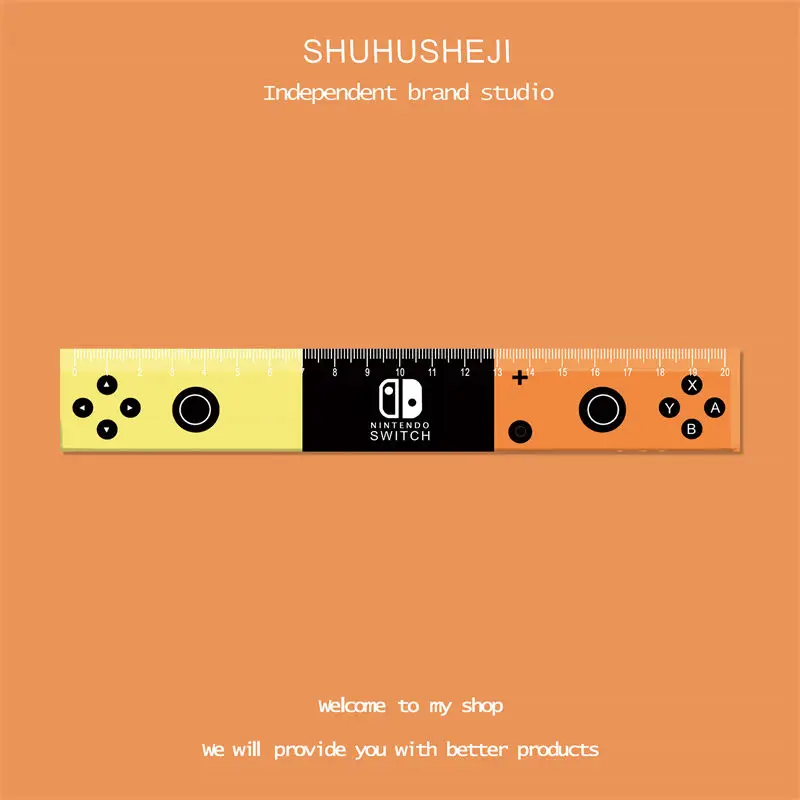 Personalized Creative Student Ruler Stationery Straight Ruler Hand Account Drawing Scale Ruler Acrylic 20cm Cute School Supplies