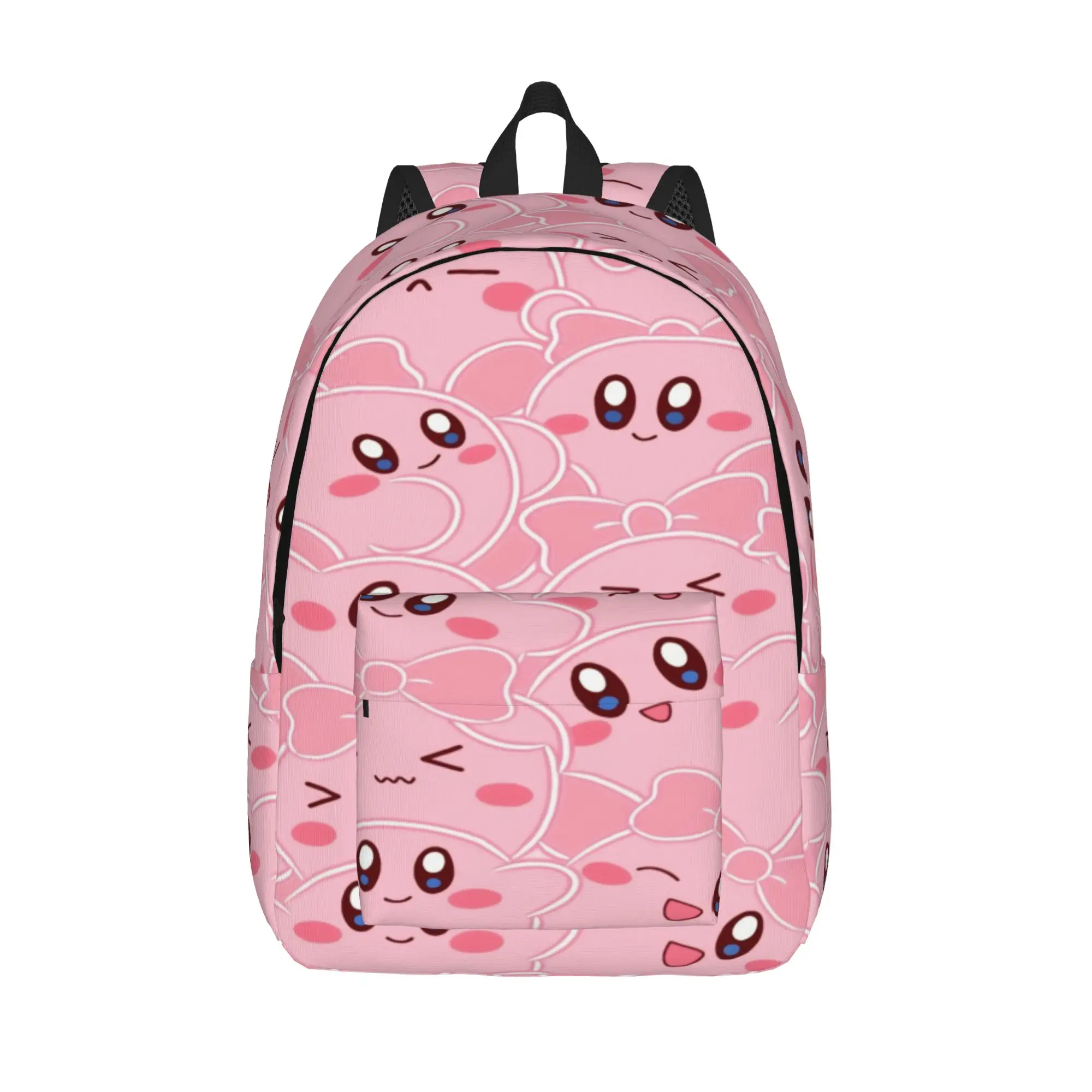 pink kirbys funny game Backpack for Men Women Cool Student Hiking Travel Daypack  Laptop Shoulder Bag Outdoor