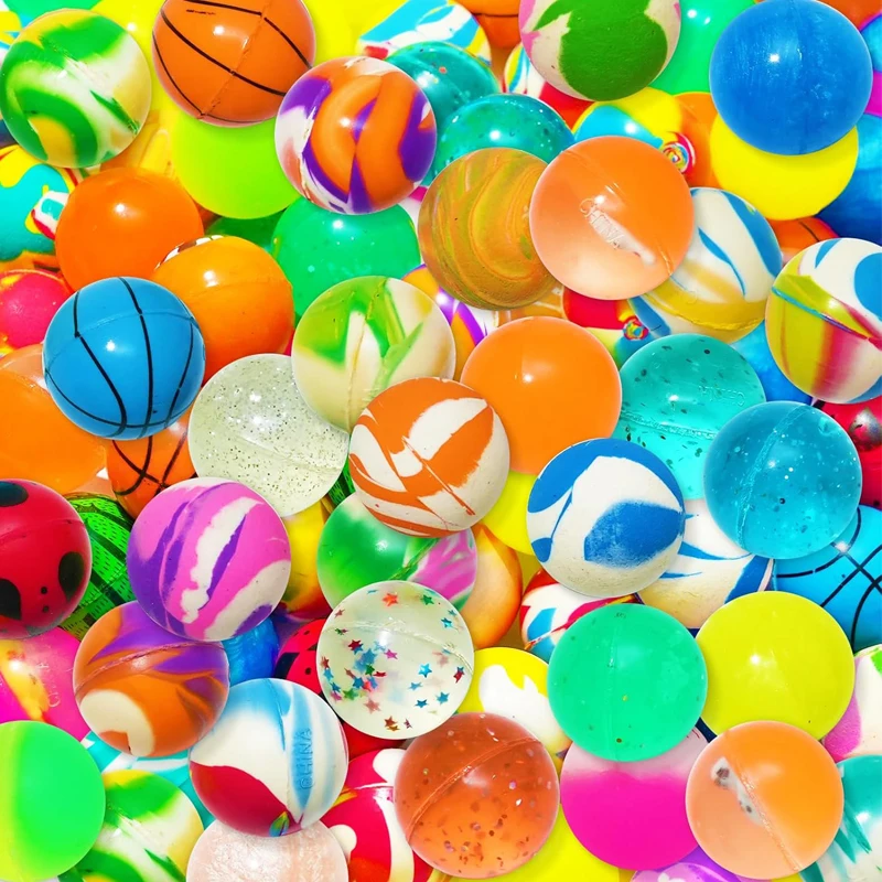 10 pçs bolas saltitantes de borracha para crianças adolescentes meninos meninas balle rebondissante 32mm 27mm favores de festa presentes de aniversário recompensas em sala de aula