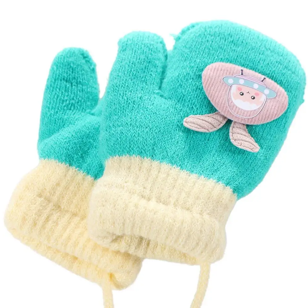 

Winter Boys Thickened Baby Toddler Girls Infant Knitted Gloves Cartoon Gloves Warm Mittens Baby Mittens
