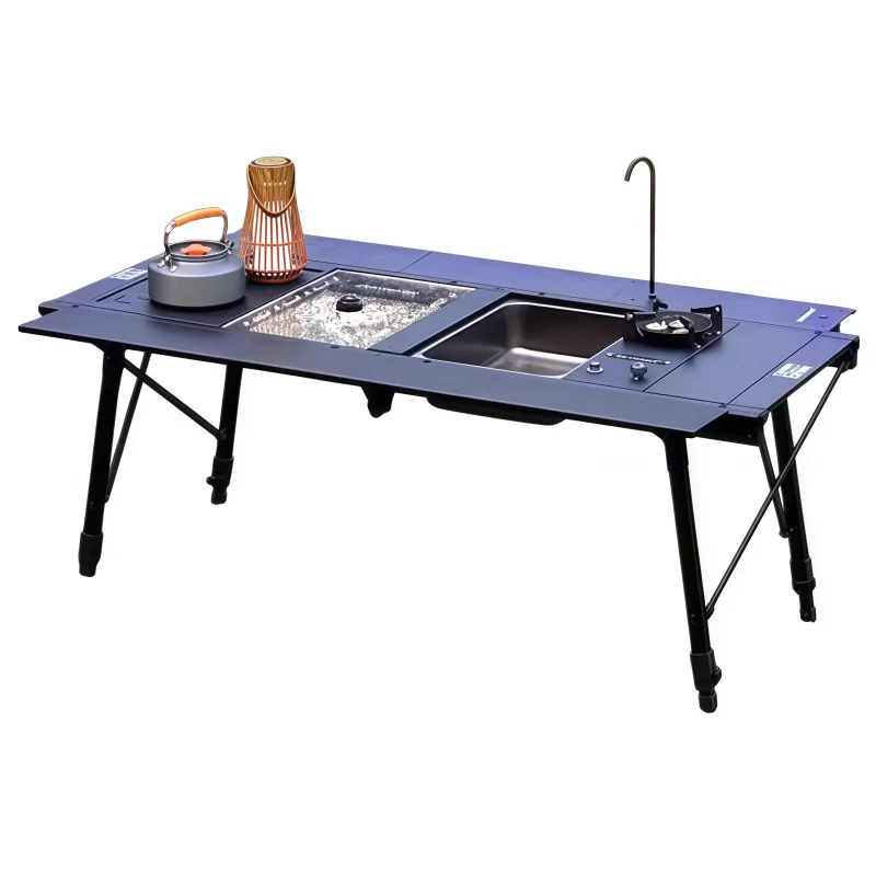 Modern Aluminum Alloy Tactical Table Panel Multi-Function Modular Folding Metal Outdoor Furniture for Kitchen Warehouse