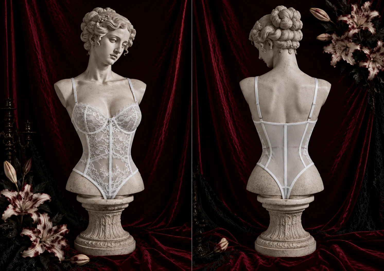 【 Fragments.SPECIAL LINK:THE MASCOT'SLITTLE GIFT】club outfits  sexy  Y2K   music festival  lace slim fit bodysuit