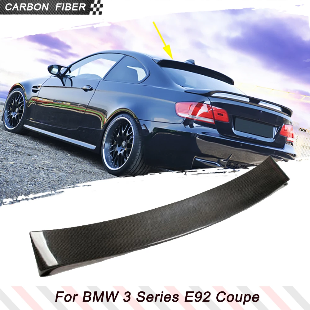 

Carbon Fiber Car Roof Spoiler Window Extention Lip Auto Wing for BMW 3 Series E92 Coupe 2007-2013 Car Rear Top Extension Spoiler