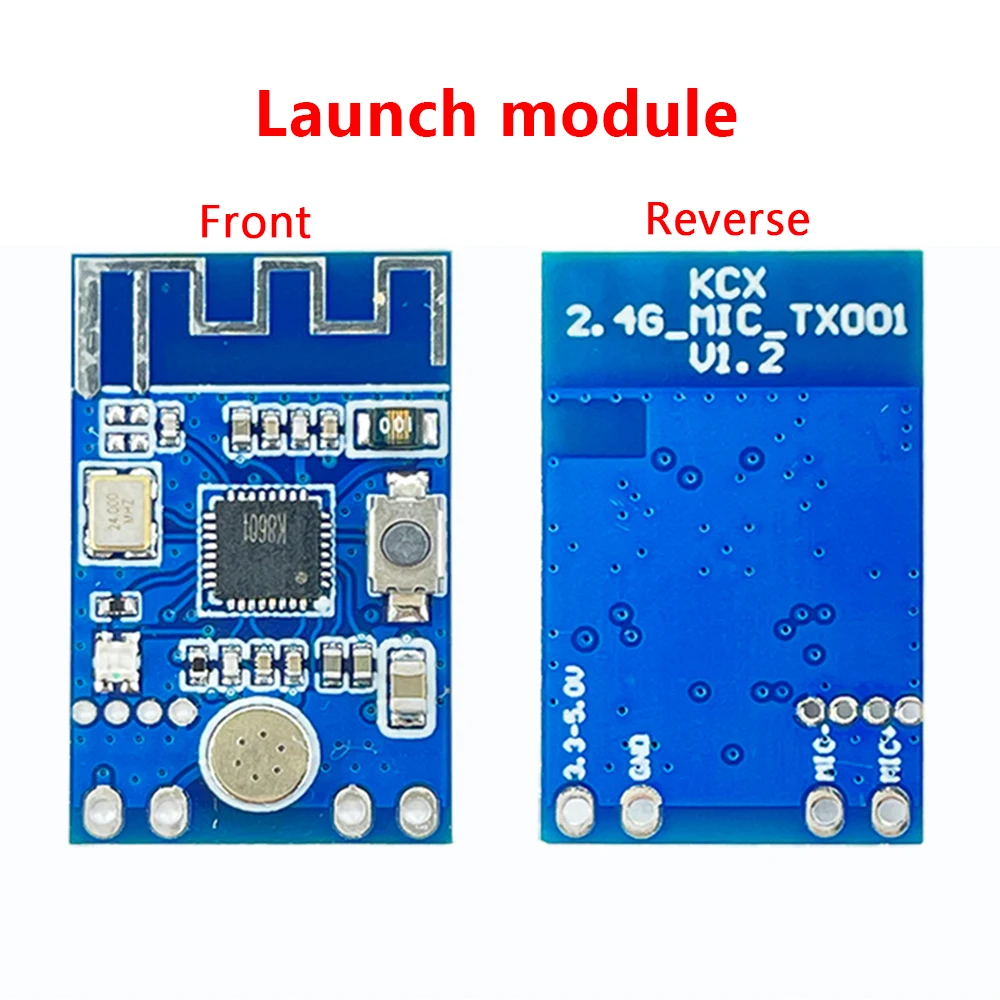Modulo ricetrasmettitore segnale Audio microfono Wireless 2.4G 3.3-5V 2.4-2.485GHZ distanza di trasmissione 20-30M scheda segnale Audio
