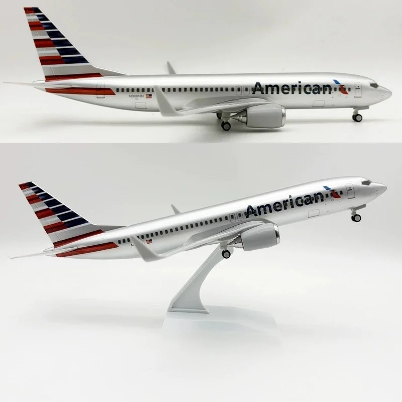 

Ornaments Plane B737 30cm 1/240 Scale American Airways Aircraft Replica Model Diecast Resin Airplane Decoration Souvenir Gift