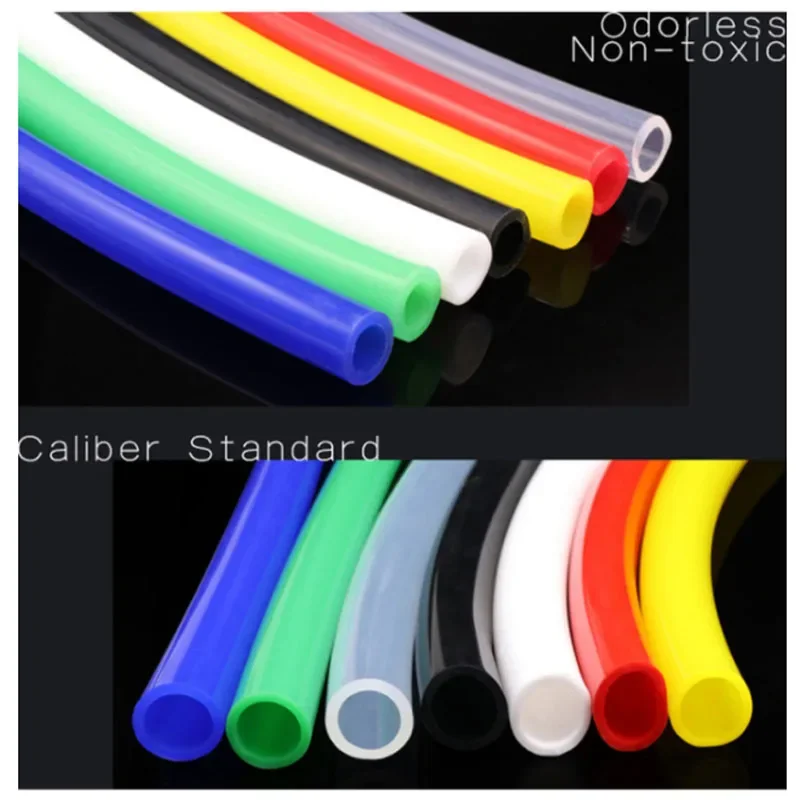 1/2/5 Meter Food Grade Silicone Tube Flexible Rubber Hose Soft Drink Water Pipe Multicolor