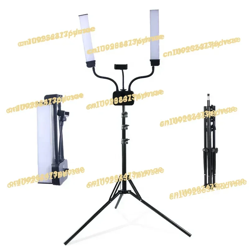 

2025 2023 40W CCT Dimming Double-arm Fill Light Led Photography Studio Light Lamp with Adjustable Tripod Stand Photographic Ligh
