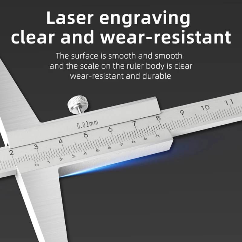 Imagem -04 - Medidor de Profundidade Vernier Caliper Pinças Metálicas Ferramentas para Trabalhar Madeira Caliber Measuring Tool Medidores de Aço Medição de Profundidade