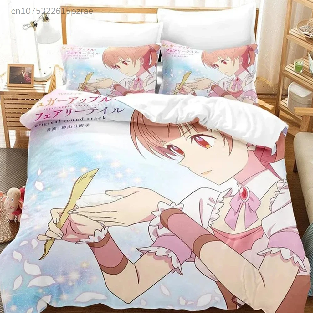 Apple Fairy Tale Bedding Set For Bedroom Soft Modern Bedspreads Comefortable Kids Duvet Cover Quilt Cover And Pillowcase