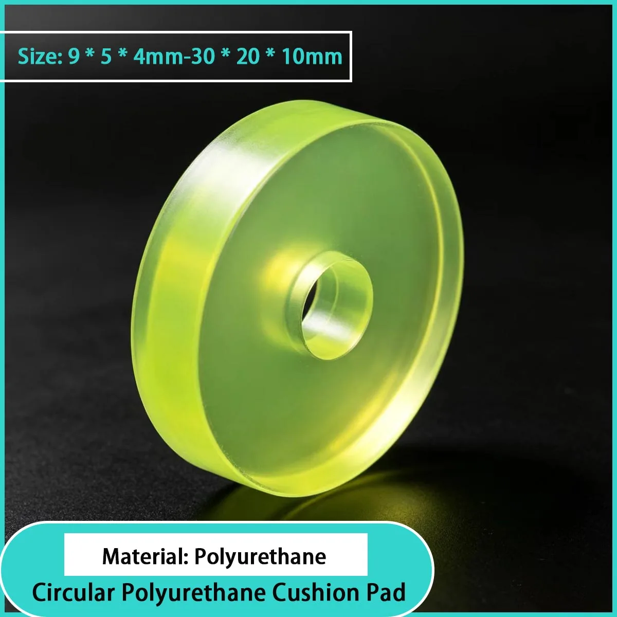 Size 9*5*4mm-30*20*10mm circular polyurethane cushion for collision prevention of mechanical equipment