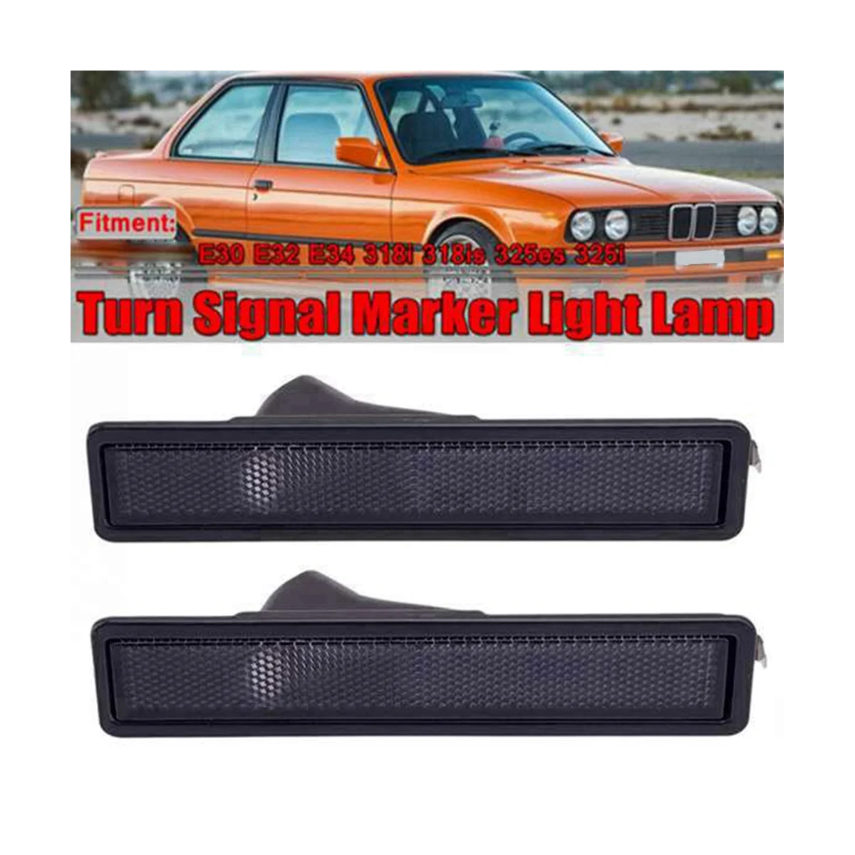 

63141377849 for BMW E30 E32 E34 318I 318Is 325I 1984-1991 Fender Side Light Fender Light Without Bulb